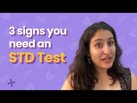 3 signs you need an STD test
